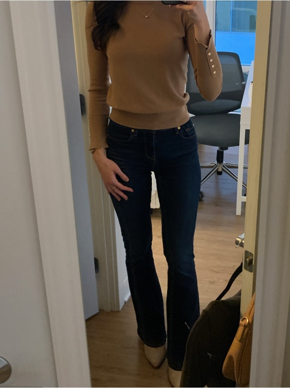 7 For All Mankind Dark Wash Bootcut Jeans - Picture 5 of 5